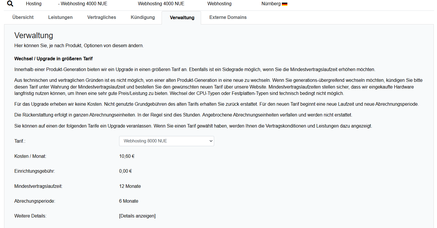 Verwaltung von Upgrades im CCP