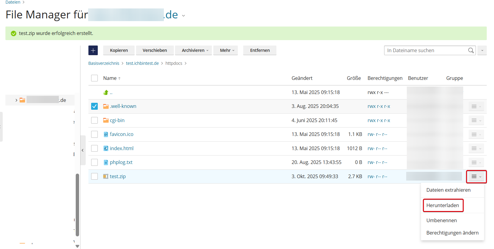ZIP-Datei herunterladen